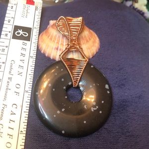 Snowflake Obsidian in Copper